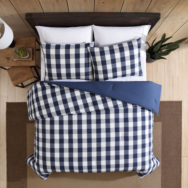 Eddie Bauer Lakehouse Plaid Blue Comforter Set & Reviews Wayfair